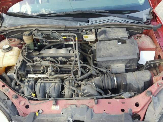 1FAFP34N45W234634 - 2005 FORD FOCUS ZX4 RED photo 7