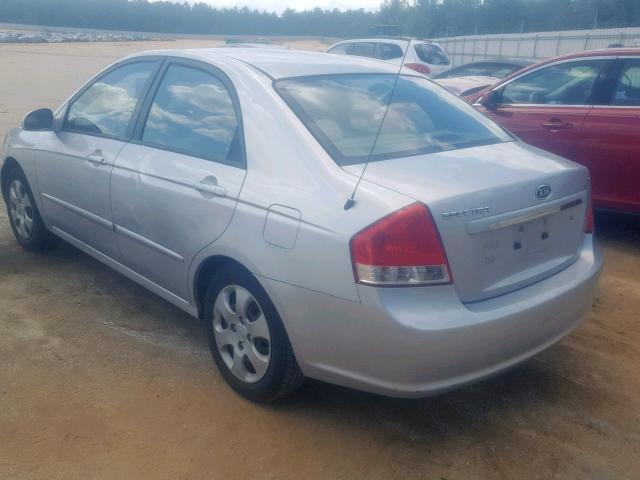 KNAFE121475445018 - 2007 KIA SPECTRA EX SILVER photo 3