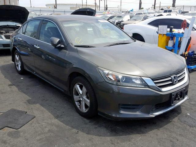 1HGCR2F38EA288711 - 2014 HONDA ACCORD LX GREEN photo 1