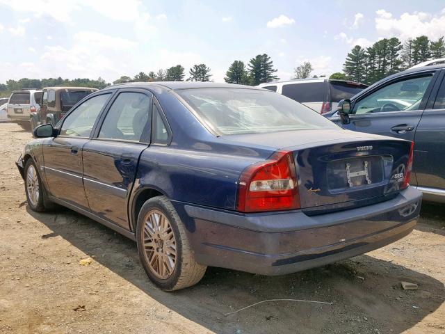 YV1TS94D9Y1102633 - 2000 VOLVO S80 BLUE photo 3