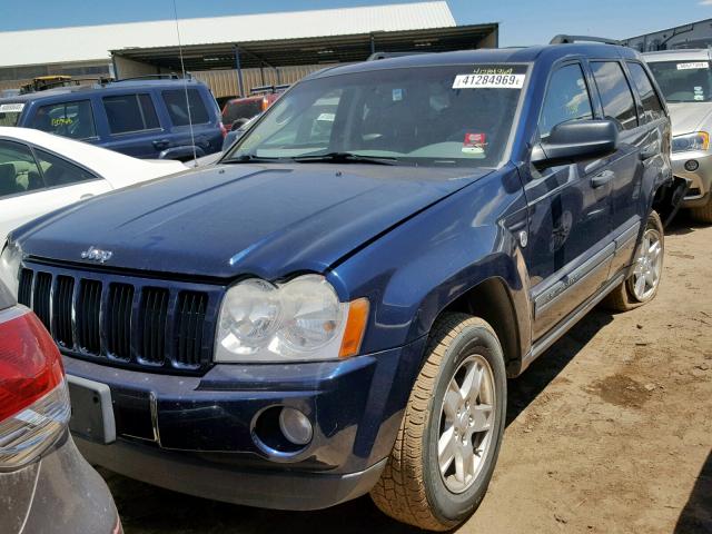 1J4HR48N85C629182 - 2005 JEEP GRAND CHER BLUE photo 2