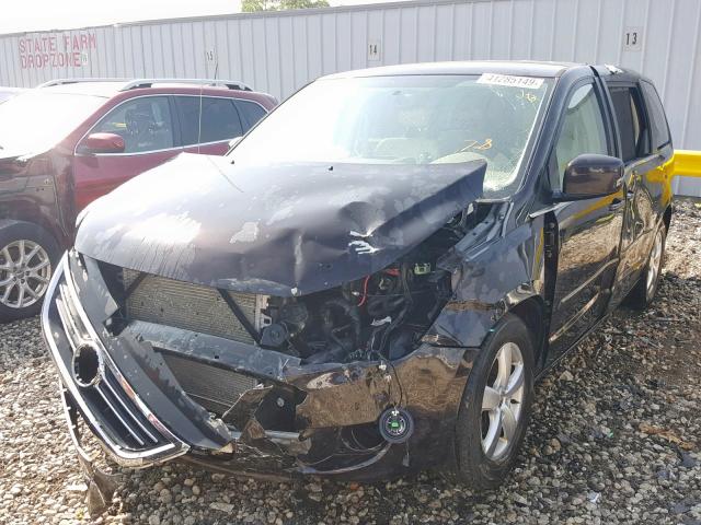 2V4RW3D17AR231243 - 2010 VOLKSWAGEN ROUTAN SE BLACK photo 2