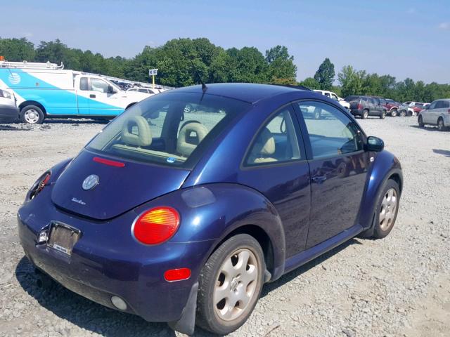 3VWCP21C02M405009 - 2002 VOLKSWAGEN NEW BEETLE ლურჯი ფოტო 4
