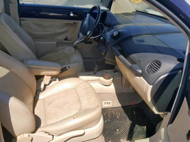 3VWCP21C02M405009 - 2002 VOLKSWAGEN NEW BEETLE ლურჯი ფოტო 5