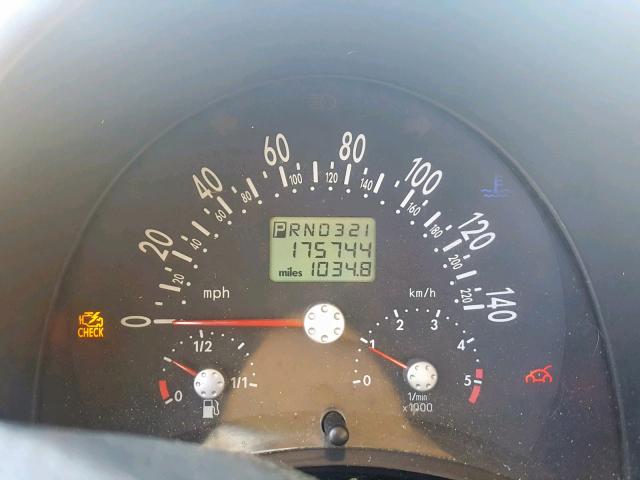 3VWCP21C02M405009 - 2002 VOLKSWAGEN NEW BEETLE ლურჯი ფოტო 8