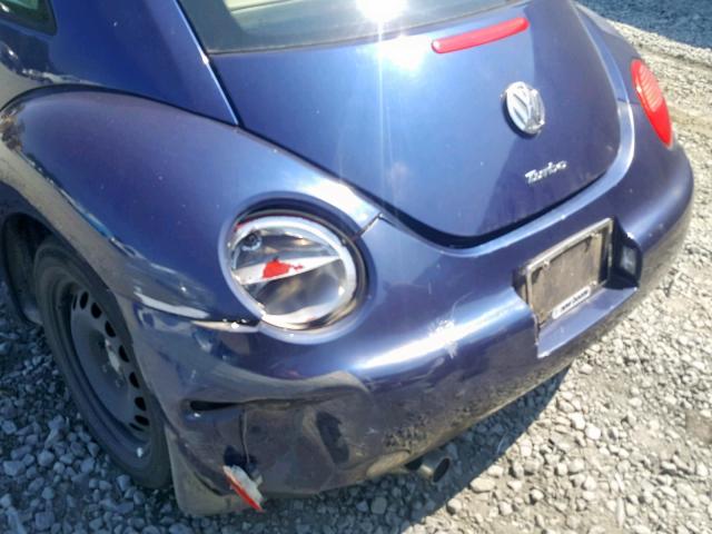 3VWCP21C02M405009 - 2002 VOLKSWAGEN NEW BEETLE ლურჯი ფოტო 9
