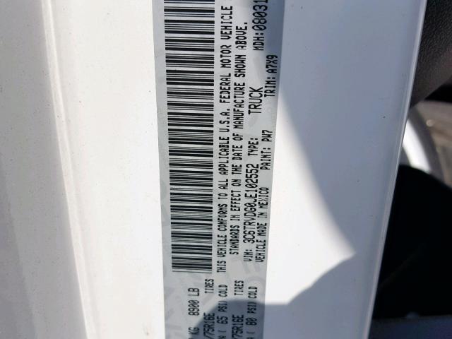 3C6TRVDG0JE102552 - 2018 RAM PROMASTER 白色 照片 10