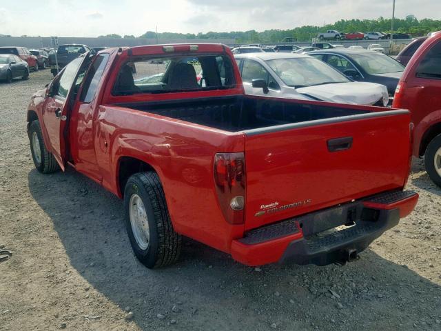 1GCCS299X88211529 - 2008 CHEVROLET COLORADO L RED photo 3