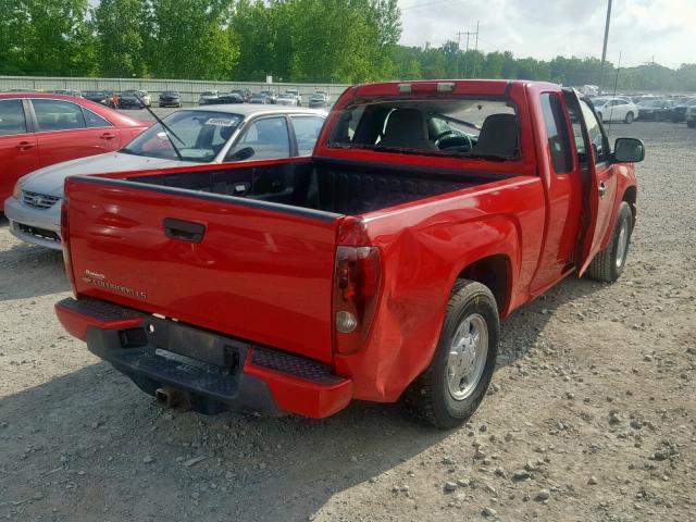 1GCCS299X88211529 - 2008 CHEVROLET COLORADO L RED photo 4