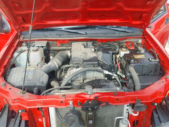 1GCCS299X88211529 - 2008 CHEVROLET COLORADO L RED photo 7