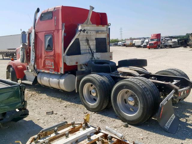 1XKWDB9X87J185160 - 2007 KENWORTH CONSTRUCTI RED photo 3