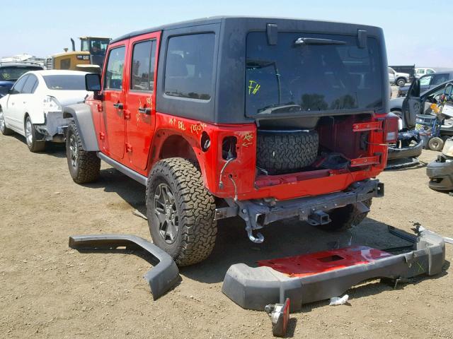 1C4BJWFG5HL706677 - 2017 JEEP WRANGLER U RED photo 3