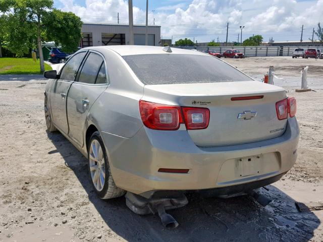 1G11H5SL7EF146460 - 2014 CHEVROLET MALIBU LTZ ოქროსფერი ფოტო 3