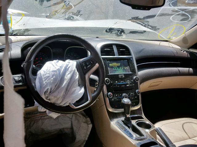 1G11H5SL7EF146460 - 2014 CHEVROLET MALIBU LTZ ოქროსფერი ფოტო 9