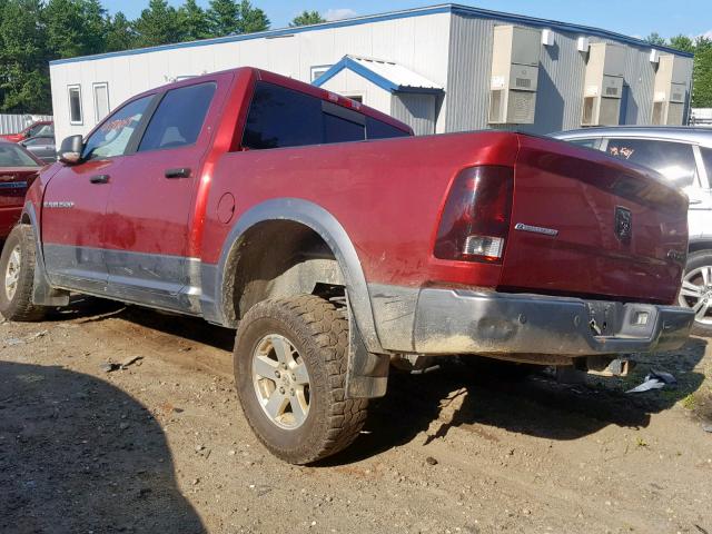 1C6RD7LT5CS328539 - 2012 DODGE RAM 1500 S RED photo 3