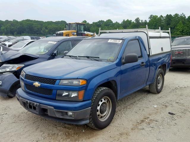 1GCCSBF95B8134273 - 2011 CHEVROLET COLORADO BLUE photo 2