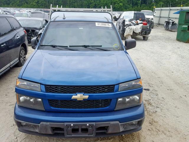 1GCCSBF95B8134273 - 2011 CHEVROLET COLORADO BLUE photo 9