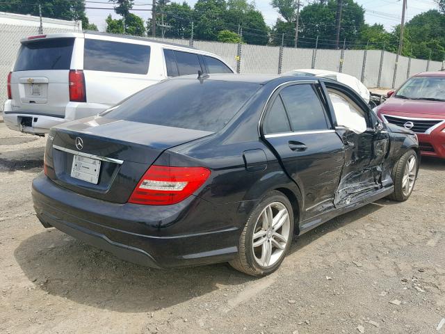 WDDGF4HB7DR273499 - 2013 MERCEDES-BENZ C 250 BLACK photo 4