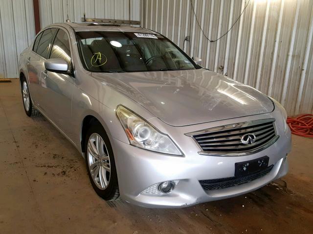 JN1CV6AP8AM202658 - 2010 INFINITI G37 BASE SILVER photo 1