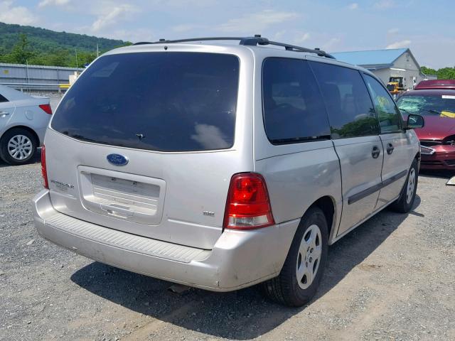 2FMZA51654BA22449 - 2004 FORD FREESTAR S SILVER photo 4