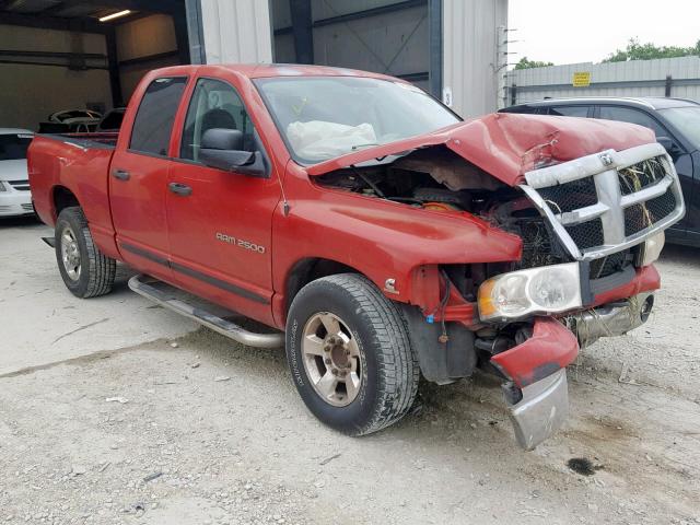 3D7KR28C65G817815 - 2005 DODGE RAM 2500 S წითელი ფოტო 1