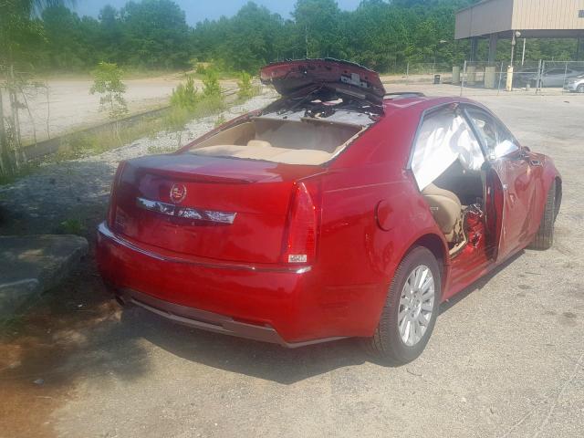 1G6DF5EY8B0149029 - 2011 CADILLAC CTS LUXURY RED photo 4