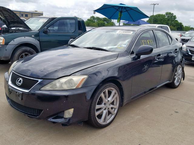 JTHBK262472047200 - 2007 LEXUS IS 250 BLACK photo 2