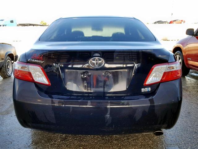 4T1BB46K49U102356 - 2009 TOYOTA CAMRY HYBR BLACK photo 9