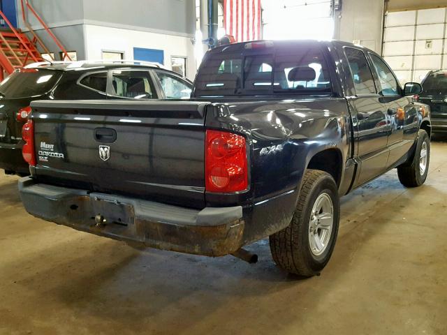 1D7HW48K78S594008 - 2008 DODGE DAKOTA QUA BLACK photo 4