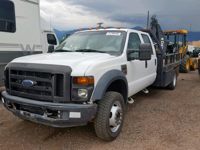 1FDAW57R98EA09116 - 2008 FORD F550 SUPER WHITE photo 2