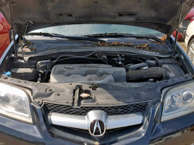 2HNYD182X5H551763 - 2005 ACURA MDX BLACK photo 7