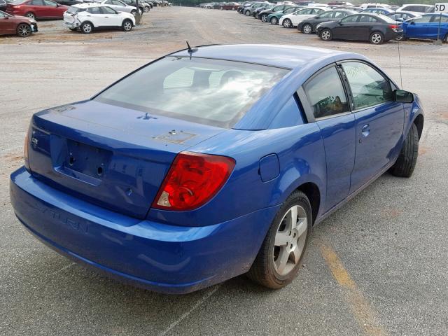 1G8AW15F16Z115677 - 2006 SATURN ION LEVEL BLUE photo 4