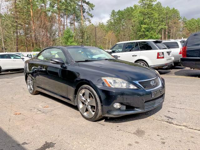 JTHFF2C21A2512159 - 2010 LEXUS IS 250 BLACK photo 1