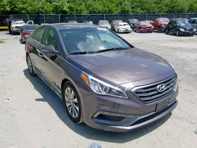 5NPE34AF8HH554747 - 2017 HYUNDAI SONATA SPO BROWN photo 1