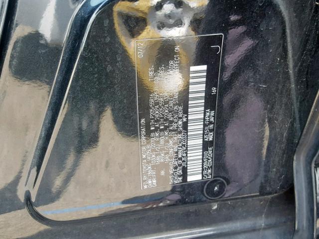 JTLZE4FE9CJ023377 - 2012 TOYOTA SCION XB 黑色 照片 10