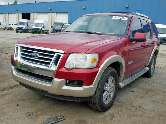 1FMEU64E46UA55244 - 2006 FORD EXPLORER E BURGUNDY photo 2