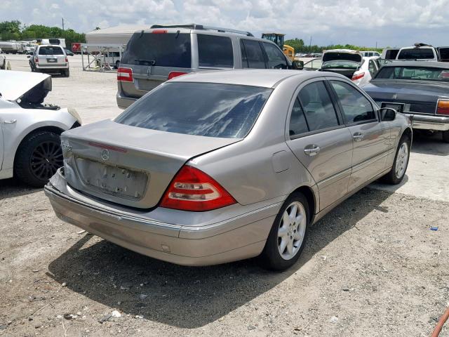 WDBRF64J83F346647 - 2003 MERCEDES-BENZ C 320 SILVER photo 4