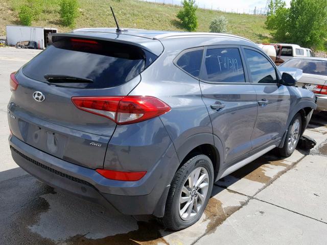 KM8J3CA4XHU499291 - 2017 HYUNDAI TUCSON LIM BLUE photo 4