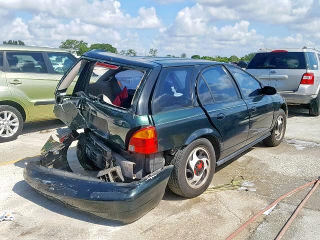 1G8ZK8271VZ139366 - 1997 SATURN SW2 GREEN photo 4