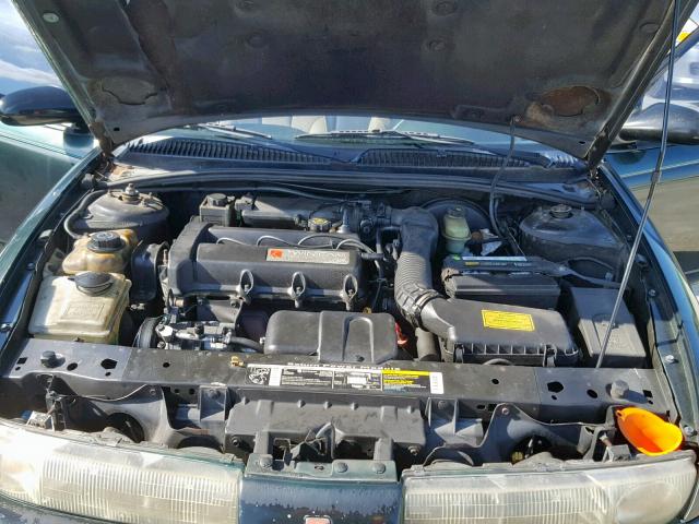 1G8ZK8271VZ139366 - 1997 SATURN SW2 GREEN photo 7