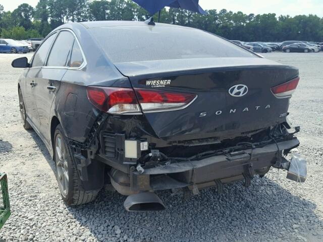 5NPE34AB0JH638418 - 2018 HYUNDAI SONATA SPO BLACK photo 3