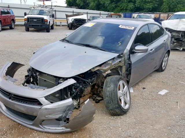 1C3CDFBA2GD605168 - 2016 DODGE DART SXT SILVER photo 2