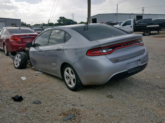 1C3CDFBA2GD605168 - 2016 DODGE DART SXT SILVER photo 3