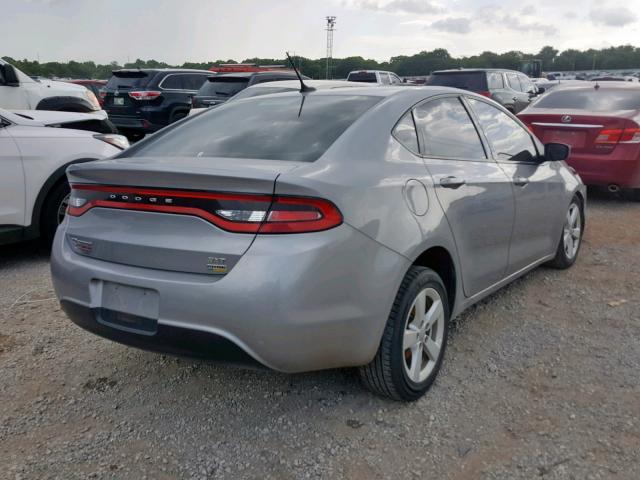 1C3CDFBA2GD605168 - 2016 DODGE DART SXT SILVER photo 4