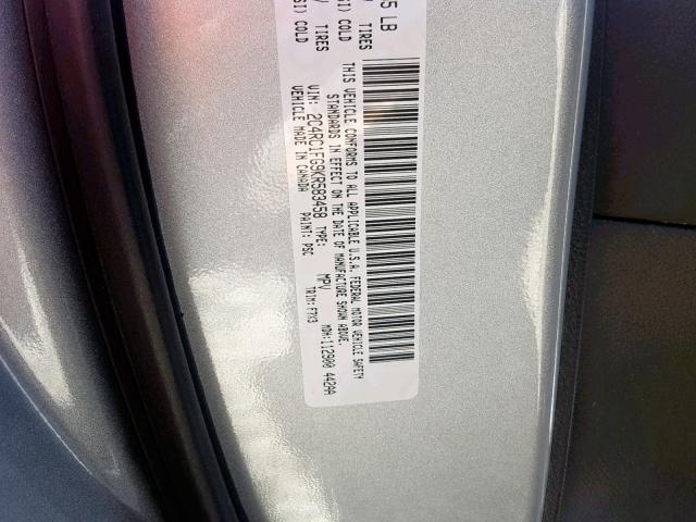 2C4RC1FG9KR583458 - 2019 CHRYSLER PACIFICA T SILVER photo 10