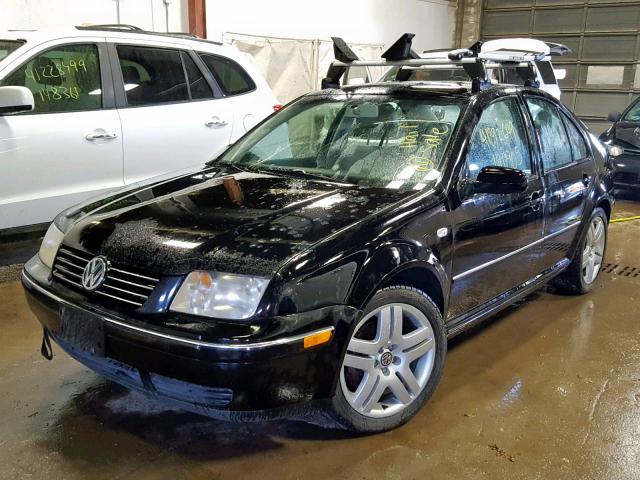 3VWSE69MX4M080491 - 2004 VOLKSWAGEN JETTA GLS BLACK photo 2