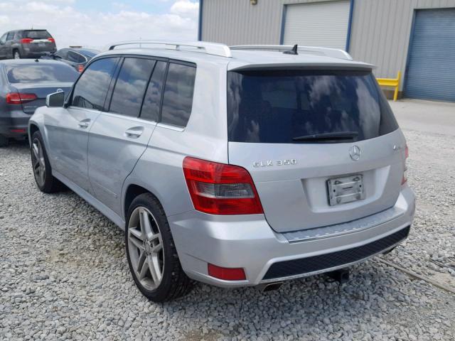 WDCGG8HB6BF633059 - 2011 MERCEDES-BENZ GLK 350 4M SILVER photo 3