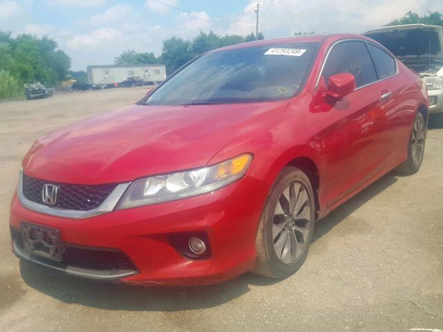 1HGCT1B80DA012731 - 2013 HONDA ACCORD EXL RED photo 2