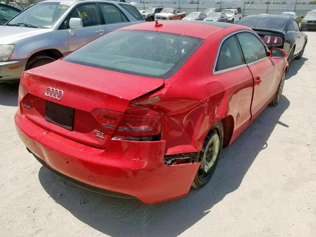 WAULFAFR7BA057961 - 2011 AUDI A5 PREMIUM RED photo 4