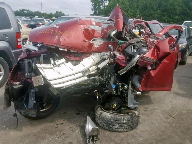 1G6DC67A150133256 - 2005 CADILLAC STS RED photo 2